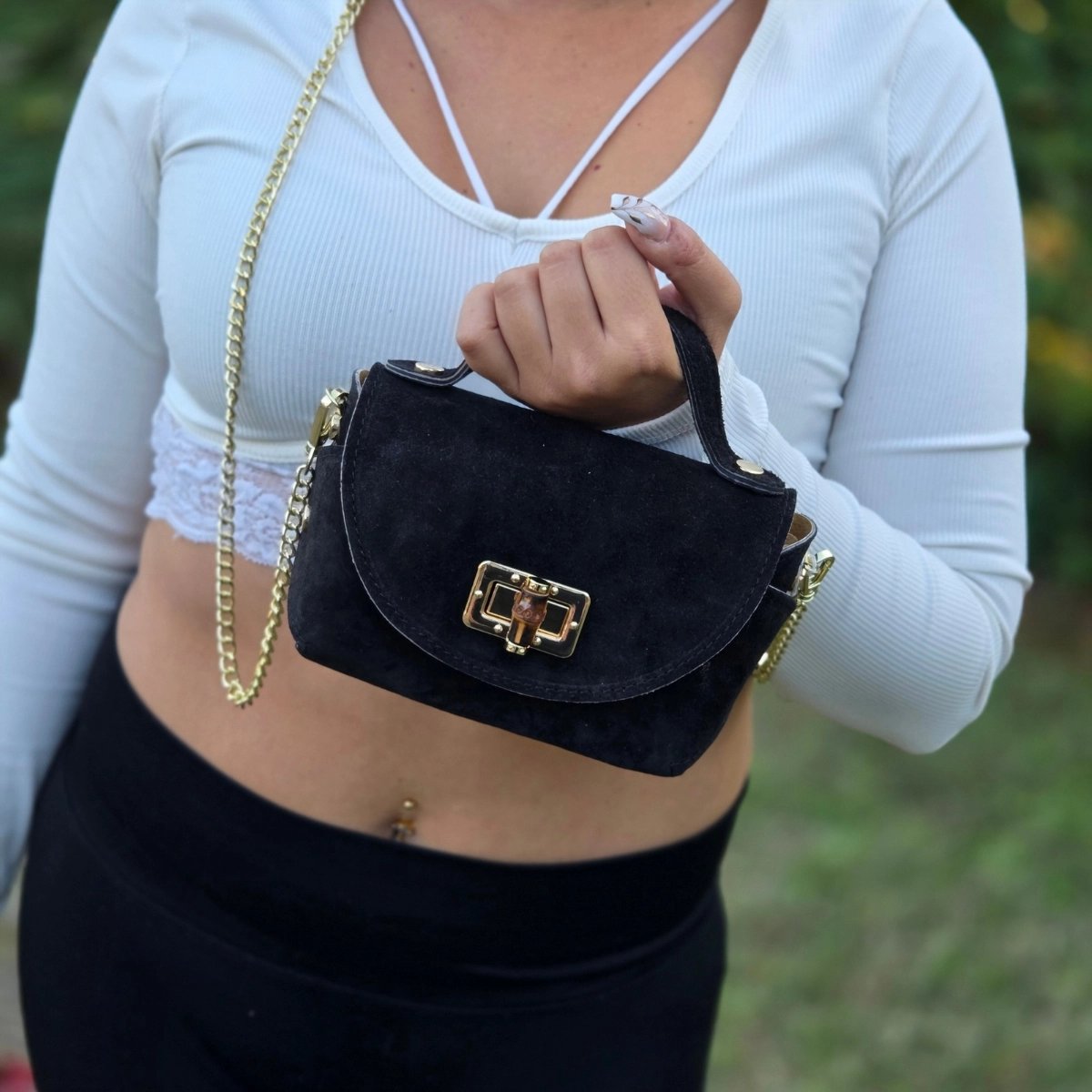 Sac cuir noir made in Italie